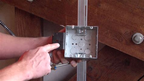 junction box on stud|how to insert a junction box.